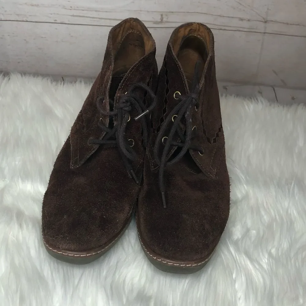 Naturalizer N5 Kaitlyn wedge heel booties sz 10